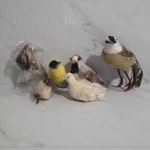 Artificial Decorative Birds - Country Home Decor Crafts Wreaths Accents Ornament